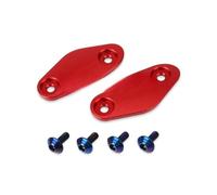 Adaptateur Rétroviseur Pour 675SR Pour 675SRR Pour 675SR-R Pour 675 SR SRR Moto Rétroviseurs Sièges Couvercle Décoratif Base Miroir Supports(Red)