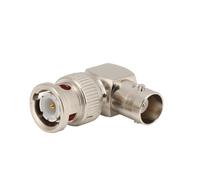 Adaptateur RF coudé à 90, connecteur BNC à angle droit, idéal pour les espaces réduits. Convertit les fiches BNC mâles et les prises BNC