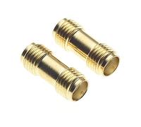 Adaptateur RF SMA femelle vers SMA femelle plaqué or - Excellente transmission, excellent connecteur et extension de câble coaxial - Lot de 2