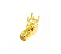 Adaptateur RF SMA-KWE for montage sur PCB, connecteur SMA traversant à angle droit 90 degrés, 5/20 pièces(SMA-KWE,20PCS)