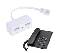 Adaptateur RJ11 vers BT, répartiteur de prise téléphonique BT à 2 voies, câble d'extension de téléphone, prise BT Master Socket, répartiteur de prise 2 voies, répartiteurs téléphoniques BT, double