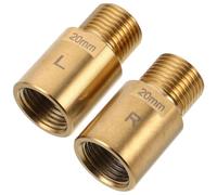 Adaptateur Robuste en Acier, Rallonge de Pédale de Vélo pour Vélo | Paire pour Manivelle, Posture Cycliste Ergonomique, Stabilité Accrue, Remplacement, Finition Or