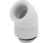 Adaptateur Rotatif à 45 degrés Corsair Hydro X Series, Lot de Deux Blanc