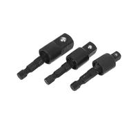Adaptateur Rotatif en Acier Chrome-vanadium pour Douilles de Perceuse | Rotule 360 Degrés, Thermique Anti Rouille, Supporte Couple et Compression, Noir, pour Réparation Auto