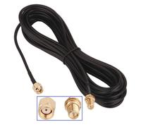 Adaptateur RP SMA mâle/femelle,Câble Coaxial 10m,Rallonge Antenne WLAN,Câble d'Extension pour Antenne (50 Ohm)