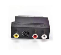 Adaptateur S-Vidéo RVB péritel vers 3 21 broches RCA composite pour enregistreur DVD, TV, projecteur