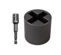 Adaptateur sabot CIC - Adaptateur CIC CISEAUX CIC - Mini lit à vis, douille de support, stabilisateur de fixation en acier - Pour camping, garage, camion, lit, bateau de charge long