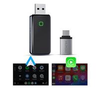Adaptateur sans Fil 2-en-1 CarPlay & Android Auto - Mini Module Compatible avec appareils Apple & Android, pour Voitures à partir de 2015