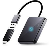 Adaptateur Sans Fil 2025,Convertit Carplay Filaire,Web-App,Mises À Jour Sans Fil,Audio Sans Perte,Usb C/A Plug&Play,Iphone Ios 10+,Compatible Voitures Apple