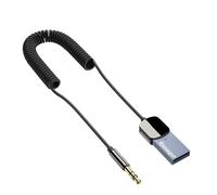 Adaptateur sans fil Aux USB à Jack 3.5mm, transmetteur de musique Audio, mains libres, récepteur 5.0 compatible Bluetooth pour voiture