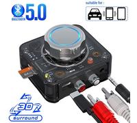 Adaptateur sans fil Bluetooth 5.0 pour récepteur Audio 3D, carte TF RCA, 3.5mm, prise AUX 3.5, pour voiture, kit avec haut-parleur filaire, écouteurs