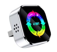 Adaptateur sans fil CarPlay 4 en 1 - Filaire vers sans fil pour CarPlay & Android Auto, avec MirrorLink & AirPlay MirrorLink & AirPlay, compatible avec iPhone & Android (Argent)