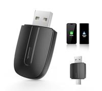 Adaptateur sans Fil CarPlay & Android Auto, Convertit Le Filaire en sans Fil, USB C/A Plug and Play, Prend en Charge iOS 10+ et Android 11+, pour Les Voitures avec CarPaly Filaire et Android Auto