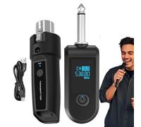Adaptateur Sans Fil,Convertisseur Émetteur Audio Sans Fil Enceinte | Adaptateur De Guitare Dynamique,pour Karaoké Blogging Fitness Fête Guitare Discours et Spectacle