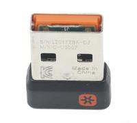 Adaptateur sans fil en plastique pour appareils Logitech Unifying | Connecte 6 appareils, enregistre les ports USB, idéal pour les flux de travail multi-écrans, design compact, finition noire
