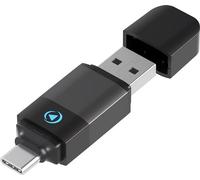 Adaptateur sans fil Force Play USB A + C vers CarPlay et Android Auto Noir