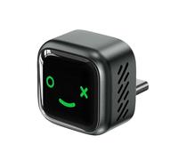 Adaptateur sans fil pour CarPlay, mini adaptateur de voiture amélioré 2025 avec connexion rapide et stable, Plug and Play, sans délai, connexion stable, Smile pour iOS 10+, version Android 11+