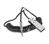 Adaptateur sans fil pour voiture, adaptateur sans fil pour autoradio - kit mains libres, récepteur audio, émetteur radio pour voiture | Récepteur sans fil de musique dans la voiture avec audio Hi-Fi