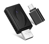 Adaptateur sans Fil pour Voiture, Compact, Connexion Rapide | Plastique et Métal, Reconnaissance Intelligente, pour Système Audio, Déplacements Longue Distance, Flottes D'entreprise