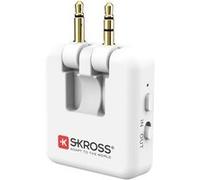 Adaptateur sans fil Skross Bluetooth pour Avion ou Voiture Connection pour entrée et sortie de son Blanc