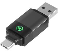 Adaptateur sans fil USB A/C vers CarPlay / Android Auto Noir + Garantie à vie Force Play
