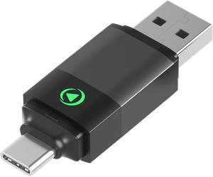 Adaptateur sans fil USB A/C vers CarPlay / Android Auto Noir + Garantie à vie Force Play