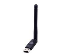 Adaptateur sans fil USB | Adaptateur avec antenne à gain élevé pour ordinateurs de bureau et ordinateurs portables pour connexion WiFi - Dongle WiFi avec prise en charge réseau haut débit pour fournir
