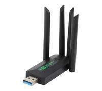 Adaptateur sans Fil USB, Adaptateur Réseau WiFi Double Bande 5G/2,4 G 1200 Mbps avec 4 Antennes pour Ordinateur de Bureau, Ordinateur Portable, Téléphone, Tablette, Partage de