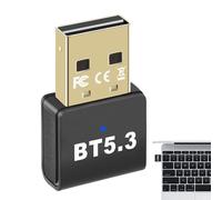 Adaptateur sans Fil USB pour Ordinateur Connexion Rapide Plug and Play | 5.3 Adaptateur Réseau Sans Fil avec Transmission Audio HD pour Ordinateur de Bureau, Portable, Casque, Haut-Parleurs