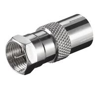 Adaptateur Sat F Mâle - IEC/Coaxial Femelle - GOOBAY - F-plugcoaxial jack (IEC 9,5 mm)