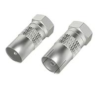 Adaptateur SAT - HAMA - Kit de 2 pièces - Fiche F mâle - Conversion coaxiale - Blindage complet