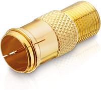 Adaptateur SAT Lot de 10 Fiche F Quick vers fiche F plaquée or