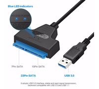 Adaptateur Sata 3 à Usb 2.5 de 3.0 pouces, câble pour disque dur Ssd et Hdd, connecteurs pour ordinateur