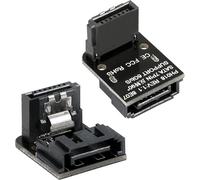 Adaptateur SATA 7 Broches Femelle à 7 Broches mâle à Angle Droit, Carte mère convertisseur SATA 7 Broches à 90 degrés pour Ordinateurs de Bureau SSD HDD (Haut/Bas)