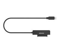 Aisens Adaptateur SATA vers USB-C ASE-25C04B USB 3.0/3.1 Gen1 pour disques durs 2,5 pouces Noir