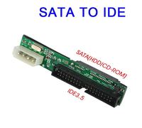 Adaptateur Sata Vers Ide 2.5 Sata Femelle Vers 3.5 Convertisseur Ide Mâle 40 Broches Port 1.5Gbs 2.5 À 3.5 Prise En Charge Ide Ata 133 100 Hdd Cd Dvd.Sata To 3.5 Ide.