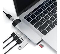Adaptateur Satechi Hub Pro Type-C avec Ethernet et HDMI 4K Argent