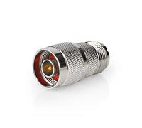 Adaptateur satellite & antenne | N Hane | PL259 Hona | Nickel Plated | 75 Ohm | Rak | Metal | Silver | 10 st. | Enveloppe