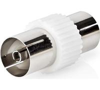 Adaptateur satellite et antenne | IEC (Coax) Hona | IEC (Coax) Hona | Nickel Platerad | 75 Ohm | Rak | Metal / Plastic | Vit | 1 st. | Enveloppe