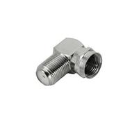 Adaptateur satellite, fiche F - prise coaxiale, 90°