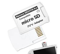 Adaptateur SD2Vita 5.0 pour Carte mémoire, PS Vita 1000 2000 Convertisseur Micro SD PSVSD avec Boîte de Rangement Remplacement de Carte Mémoire PS Vita Compatible avec Firmware HENkaku/Enso 3.60-3.72