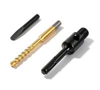Adaptateur SDS Plus M16 avec Foret de Centrage et Chasse Clou Foret | Arbre Robust pour Scie Cloche Trepan et Boitier Prise Kit Mandrin pour Perforateur