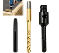 Adaptateur SDS Plus M16, tige de fixation SDS Plus, foret de centrage et cale d'éjection