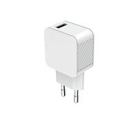- Adaptateur secteur - 100 % de plastique recyclé - 2.4 A - Smart IC (USB) - blanc