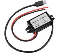 Adaptateur Secteur 12 V/24 V vers 5 V 3 A, Module abaisseur CC-CC, connecteur USB-A Femelle/Type C/Double USB/Fil Ouvert, étanche(Open Wire)