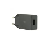 - Adaptateur secteur - 12 watt - 2.4 A - Fast Charge (USB) - sur le câble : USB-C - noir - avec câble USB-C vers USB-A