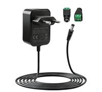 Adaptateur Secteur 12V 2A Alimentation Transformateur AC DC Universel 24W Secteur Adaptateur d'Alimentation avec 2Fiches DC AC200-240V pour Convertisseur Haut Parleurs Bandes LED Routeurs Caméras CCTV