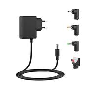 Adaptateur Secteur 12V 2A Transformateur, Bloc d'alimentation AC/DC 100-240V 50/60Hz Compatible avec LED Strips, Routeur, Radio, Réveil, CCTV, Electroniques Ménagers Compatible avec 1A/1000mA 500mA