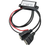Adaptateur Secteur 12V Vers Usb,Dc Convertisseur De Tension 12V À 5V Buck Module De Conversion Étanche Regulateur De Tension 3A 15W Dc Vers Dc (Double Usb)[Z3285]