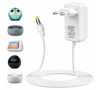 Adaptateur Secteur 15W 12V 1,25A pour Echo Dot 3e 4e 5e Génération, 1,5m | Sortie 12V 1,25A, Câble 1,5m, Prise EU, Protection contre Surtension, Surcharge et Court-Circuit, Boîtier ABS, 1 Pièce